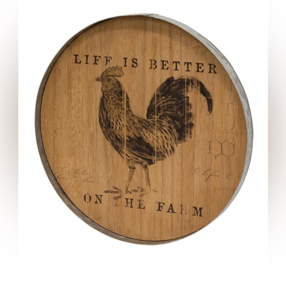 Life Is Better On the Farm Chicken Wood Decor - Picture 14 of 17